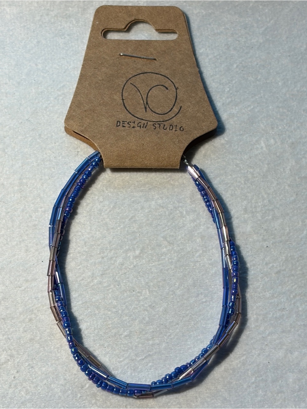 Blue Beaded Women's Bracelet